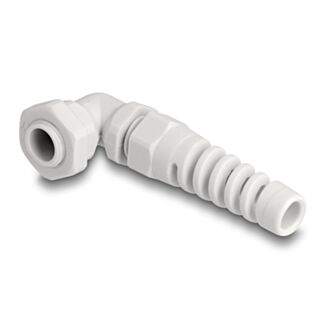 DeLOCK Pressacavo con scarico della trazione angolato a 90° PG7 grigio