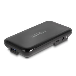 DeLOCK Hub USB 3.2 Gen 2 a 7 porte con 4 porte USB Tipo-A e 3 porte USB Type-C