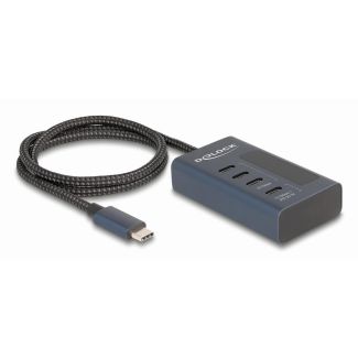 DeLOCK 64189 hub di interfaccia USB 3.2 Gen 1 (3.1 Gen 1) Type-C 10000 Mbit/s Blu