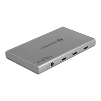 DeLOCK Thunderbolt 4 Hub 3 porte con porta SuperSpeed USB 10 Gbps Tipo-A aggiuntiva - 8K
