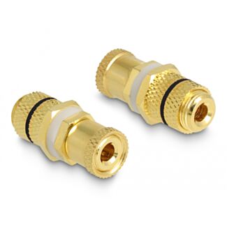 DeLOCK Adattatore audio da morsetto a morsetto per l'installazione, anello nero