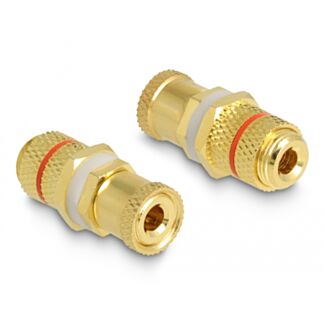 DeLOCK Adattatore audio da morsetto a morsetto per l'installazione, anello rosso