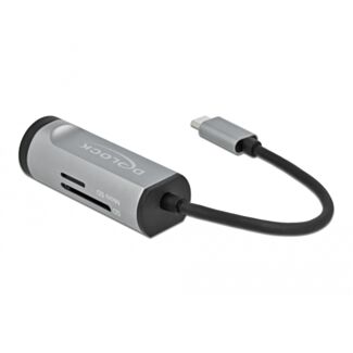 DeLOCK Hub USB 3.2 Gen 1 a 2 porte con connessione USB Type-C e slot SD + Micro SD Slot