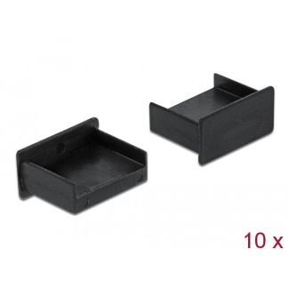 DeLOCK Dust Cover for USB Type-A female without grip 10 pieces black