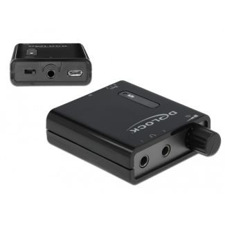 DeLOCK 64056 headphone amplifier Black