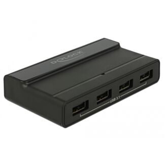DeLOCK 64053 hub di interfaccia USB 3.2 Gen 2 (3.1 Gen 2) Type-C 10000 Mbit/s Nero