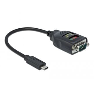 DeLOCK Adattatore USB Type-C per 1 x seriale RS-232 DB9 con protezione ESD 15 kV