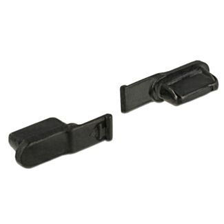 DeLOCK 64033 Copertura di sicurezza per presa elettrica Nero 10 pz