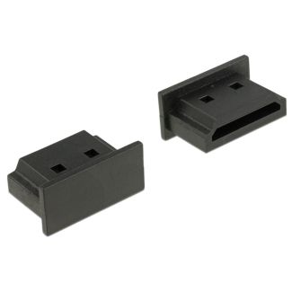 DeLOCK 64031 socket safety cover Micro-HDMI Black 10 pc(s)