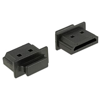 DeLOCK 64029 Copertura di sicurezza per presa elettrica HDMI A Nero 10 pz
