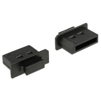 DeLOCK 64025 socket safety cover Displayport Black 10 pc(s)