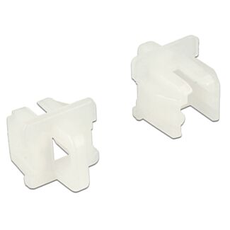 DeLOCK 64018 Copertura di sicurezza per presa elettrica RJ-11 Bianco 10 pz