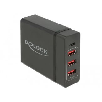 DeLOCK USB-Wandladegerät 63974 Universal Black AC Indoor