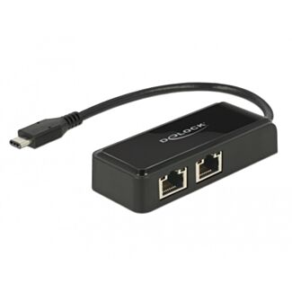 DeLOCK 63927 replicatore di porte e docking station per laptop Nero