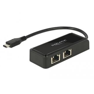 DeLOCK 63927 replicatore di porte e docking station per laptop Nero
