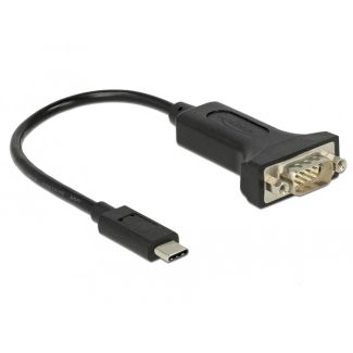 DeLOCK 63908 serial cable Black 0.15 m DB-9