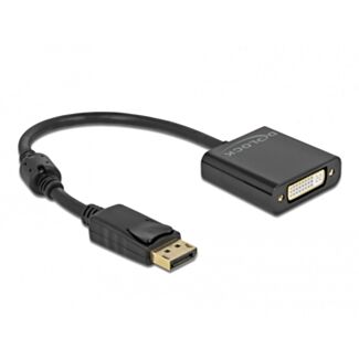 DeLOCK Adattatore DisplayPort 1.2 maschio a DVI femmina 4K attivo nero
