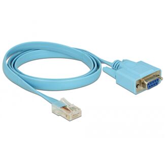 DeLOCK 63341 cavo seriale Blu 1 m DB-9 RJ-45