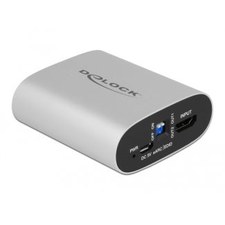 DeLOCK HDMI HD Audio Extractor 4K 60 Hz to HDMI with eARC