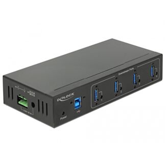 DeLOCK 63309 hub di interfaccia USB 3.2 Gen 1 (3.1 Gen 1) Type-B 5000 Mbit/s Nero