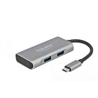 DeLOCK Hub esterno USB 10 Gbps USB Type-C con 3 x USB Tipo-A e 1 x USB Type-C