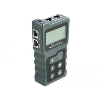 DeLOCK Tester LCD per cavi RJ45 / PoE / DC