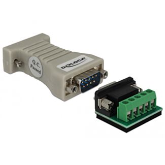 DeLOCK 62920 adattatore per inversione del genere dei cavi RS-422/485 RS-232 Nero