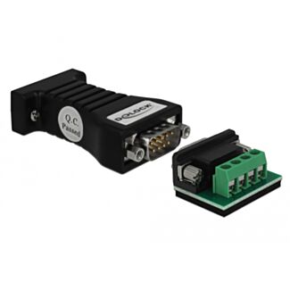 DeLOCK 62919 adattatore per inversione del genere dei cavi RS-232 RS-485 Nero