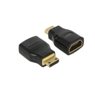 DeLOCK 65665 cable gender changer Mini-HDMI HDMI Black