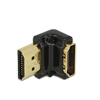 DeLOCK HDMI-A/HDMI-A male, F/M, 90° Nero