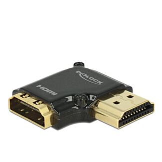DeLOCK HDMI-A/HDMI-A, F/M, 90° Nero