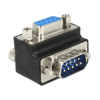 DeLOCK 65595 cable gender changer Sub-D 9p Black, Blue, Red, Silver