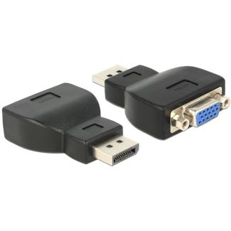 DeLOCK 65567 cable gender changer DisplayPort VGA Black