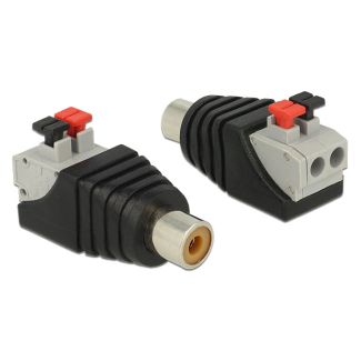 DeLOCK 65565 cable gender changer RCA Black, Grey, Red