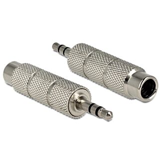 DeLOCK 65548 adattatore per inversione del genere dei cavi 3.5mm 6.35mm Argento