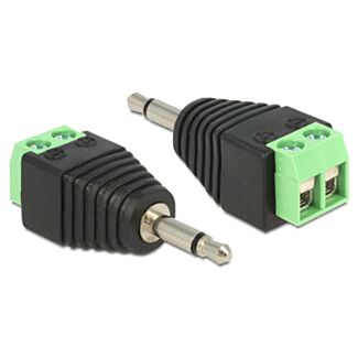 DeLOCK 65528 adattatore per inversione del genere dei cavi 3.5mm Nero, Verde, Argento
