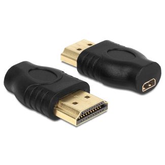 DeLOCK 65507 cable gender changer HDMI A micro HDMI D Black