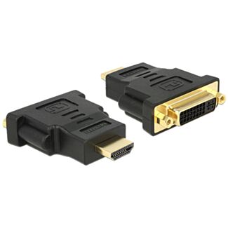 DeLOCK 65467 adattatore per inversione del genere dei cavi HDMI DVI 24+5 Nero