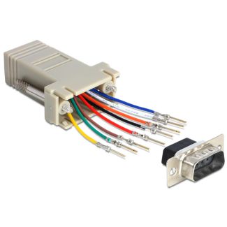 DeLOCK 65462 cable gender changer Sub-D 9 RJ45 Grey