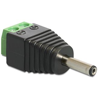 DeLOCK 65434 adattatore per inversione del genere dei cavi DC 1.3 x 3.5 mm 2p Nero, Verde, Argento