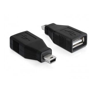 DeLOCK 65277 cable gender changer mini USB USB 2.0-A Black