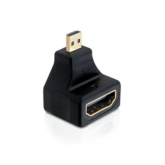 DeLOCK 65270 adattatore per inversione del genere dei cavi 19-p micro HDMI-D M 19-p HDMI-A F Nero