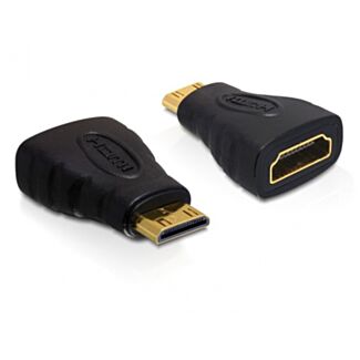 DeLOCK 65244 adattatore per inversione del genere dei cavi 19-p HDMI-C M 19-p HDMI-A F Nero