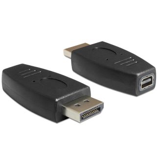 DeLOCK 65237 cable gender changer Displayport mini Displayport Black