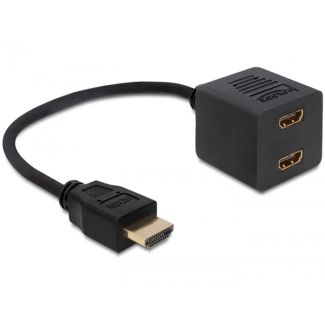 DeLOCK 65226 HDMI cable HDMI Type A (Standard) 2 x HDMI Black