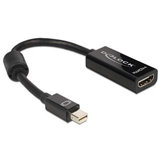 DeLOCK Adapter mini Displayport / HDMI 0,18 m HDMI tipo A (Standard) Nero