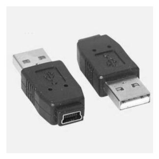 DeLOCK Gender Changer mini USB-B 5-pin USB-A Nero