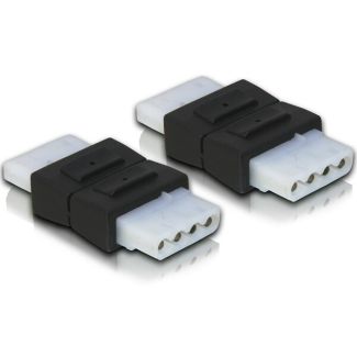 DeLOCK 65045 cable gender changer 4-pin Molex Black