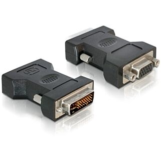 DeLOCK VGA 15pin F > DVI 24+5 M DVI-I 15pin VGA Nero