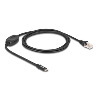 DeLOCK Adattatore USB 2.0 Type-C maschio da 1 x Seriale RS-232 RJ45 maschio 1,8 m nero